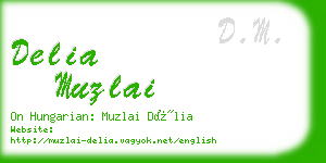 delia muzlai business card